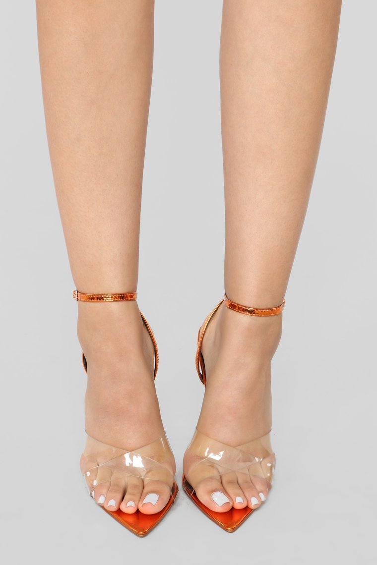 Judgement Free Heeled Sandal - Orange - jameswhite001