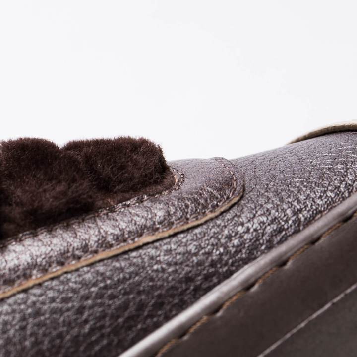 JULIA – LEATHER & FUR BROWN - jameswhite001