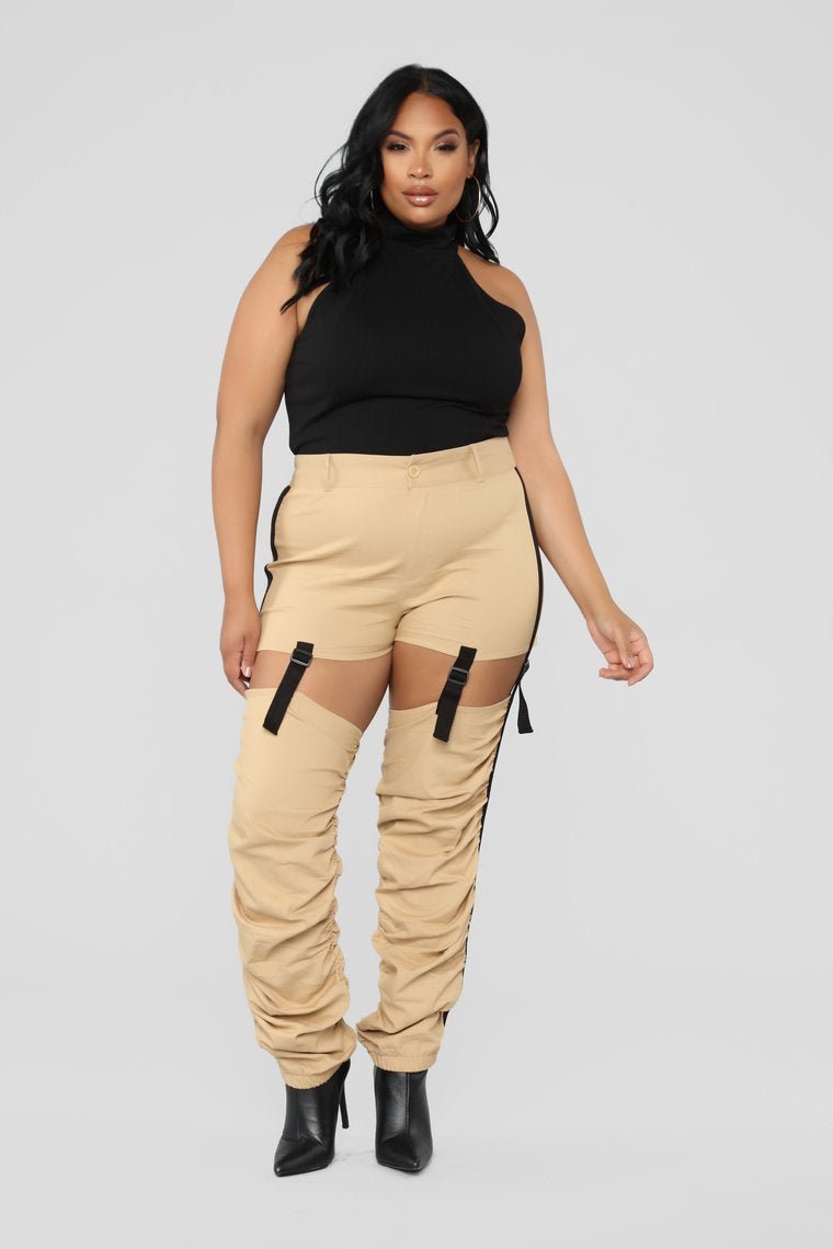 Just A Little Bit Cargo Pants - Khaki - jameswhite001