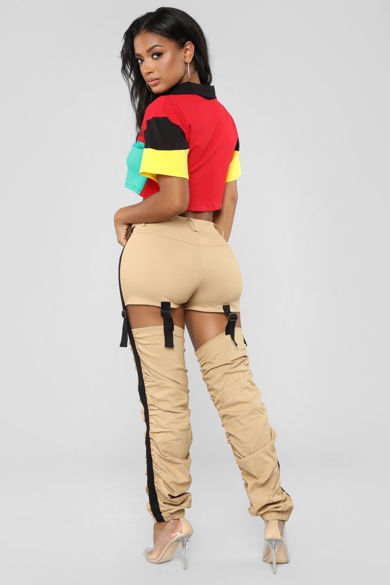 Just A Little Bit Cargo Pants - Khaki - jameswhite001