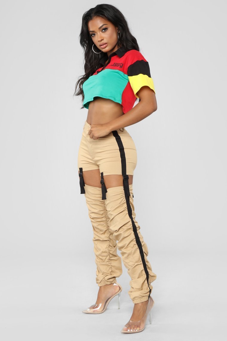 Just A Little Bit Cargo Pants - Khaki - jameswhite001