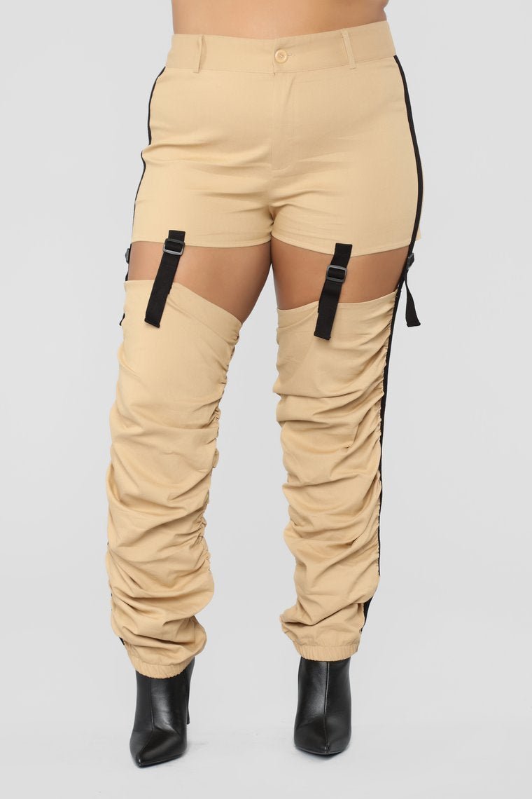Just A Little Bit Cargo Pants - Khaki - jameswhite001