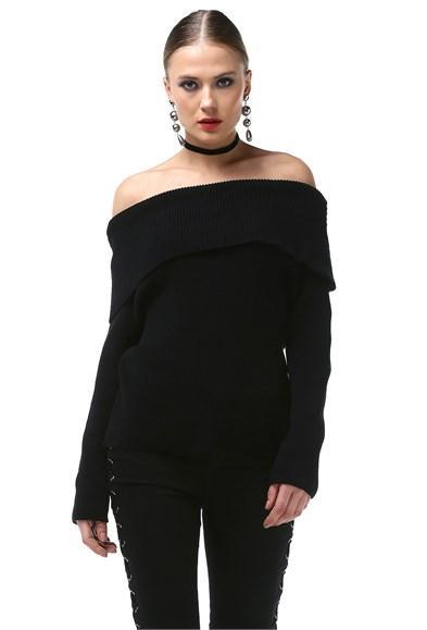 Kadın Şal Yaka Kazak - jameswhite001