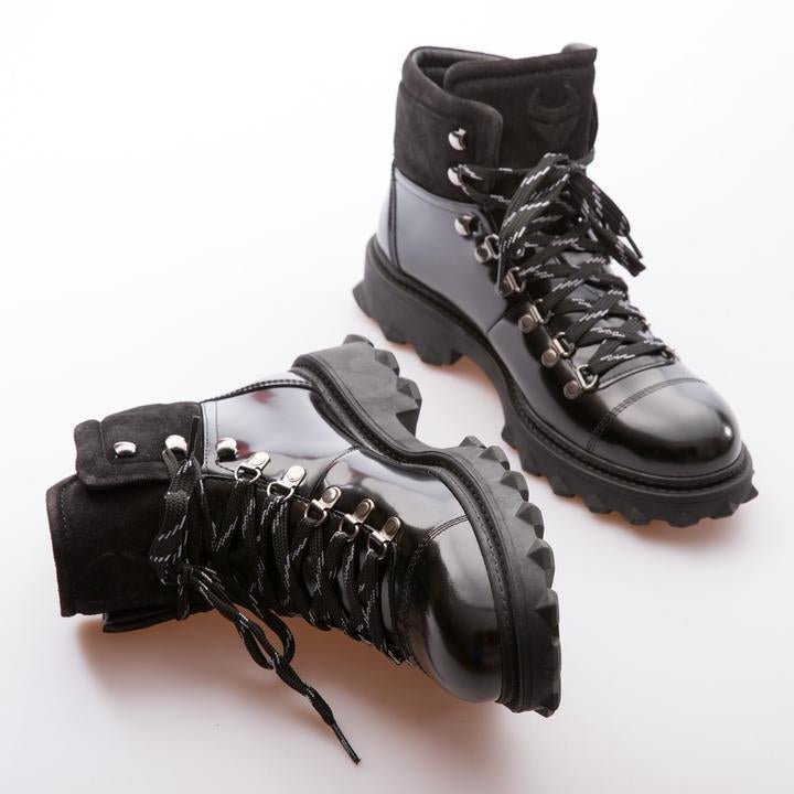 KANYE - BLACK - CALF LACK LEATHER - jameswhite001