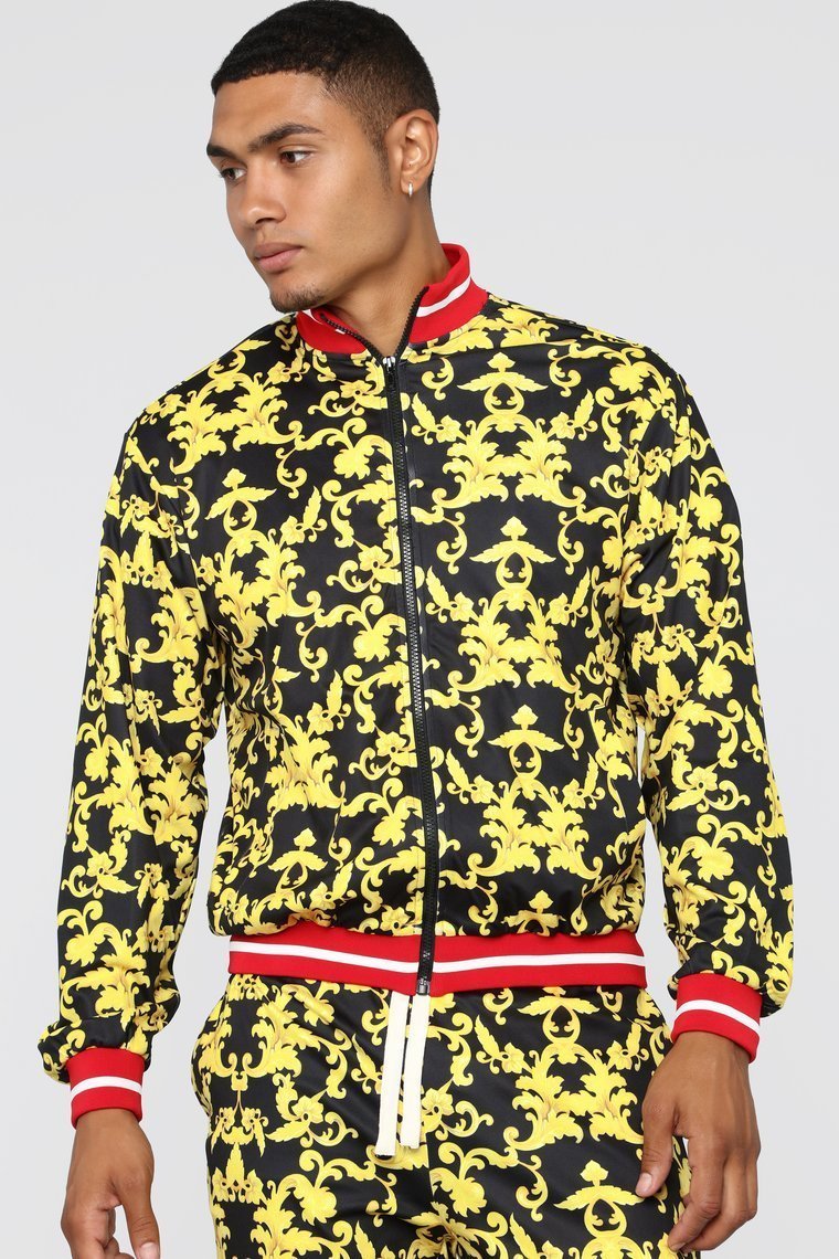 Keep Talkin' Jacket - Black/Gold - jameswhite001