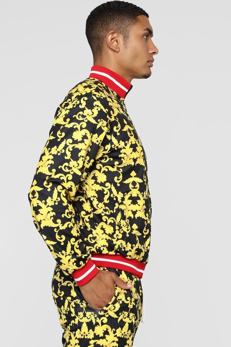 Keep Talkin' Jacket - Black/Gold - jameswhite001