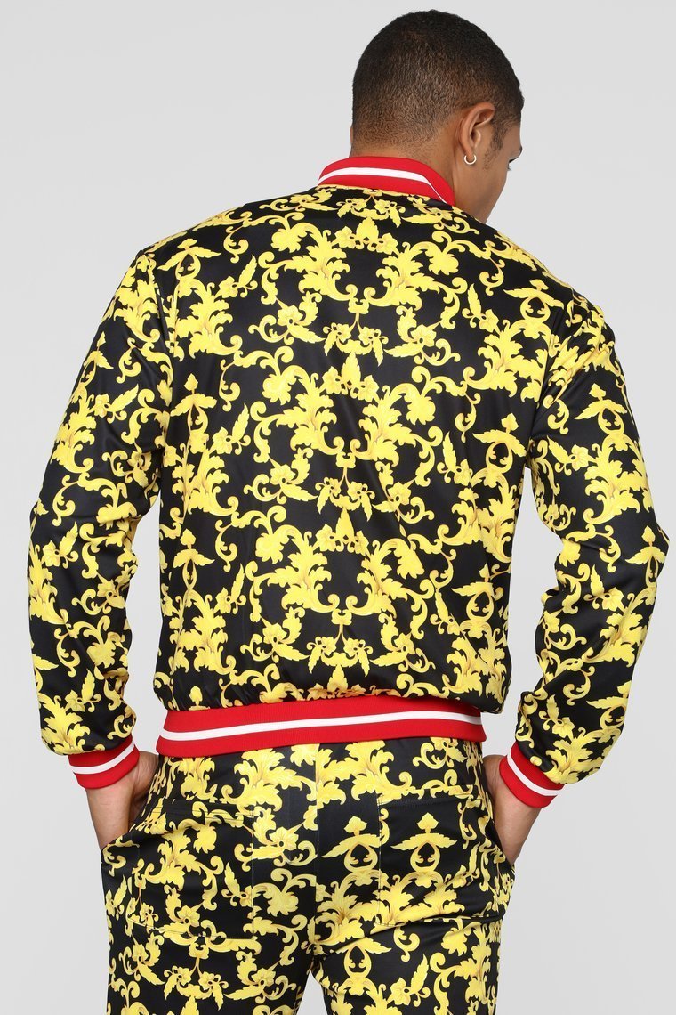 Keep Talkin' Jacket - Black/Gold - jameswhite001