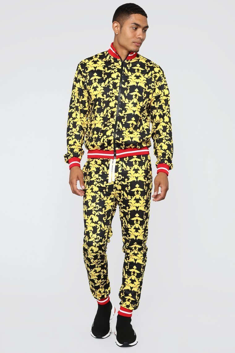 Keep Talkin' Joggers - Black/Gold - jameswhite001