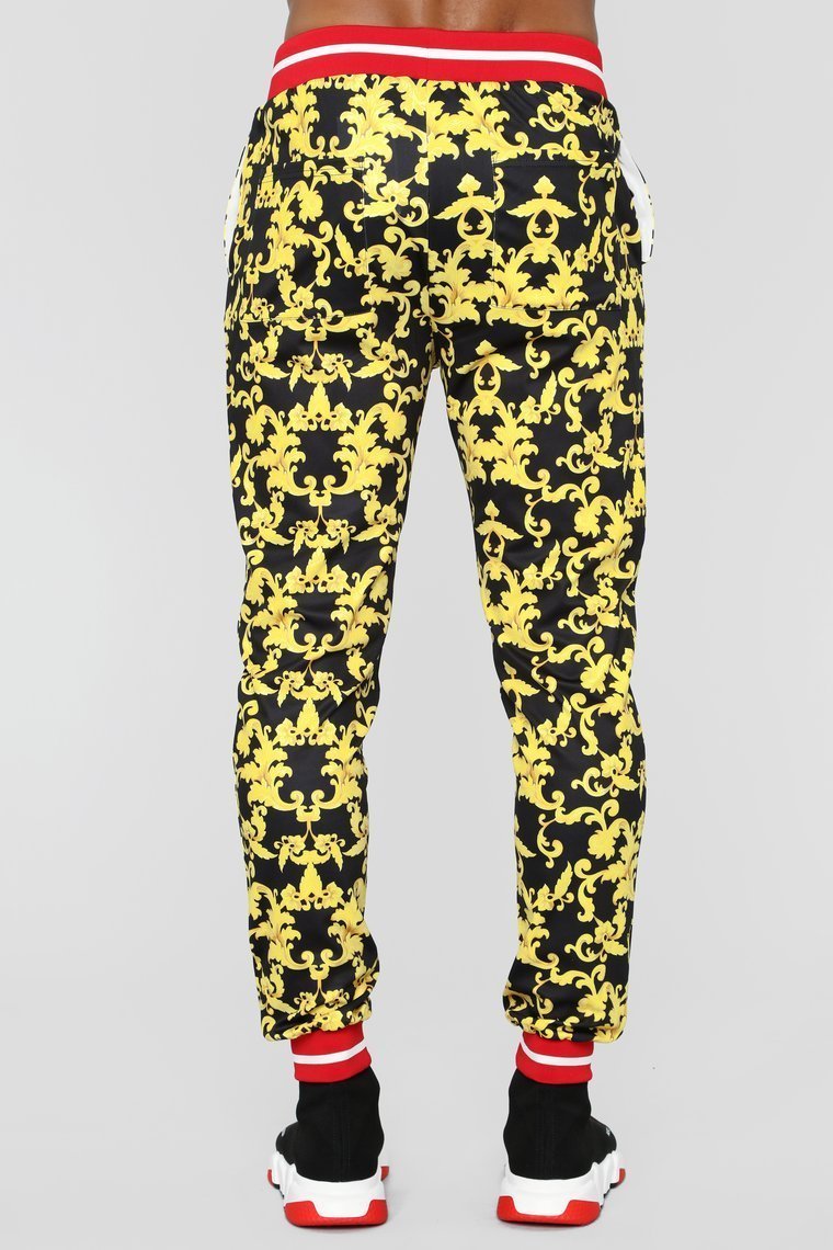 Keep Talkin' Joggers - Black/Gold - jameswhite001