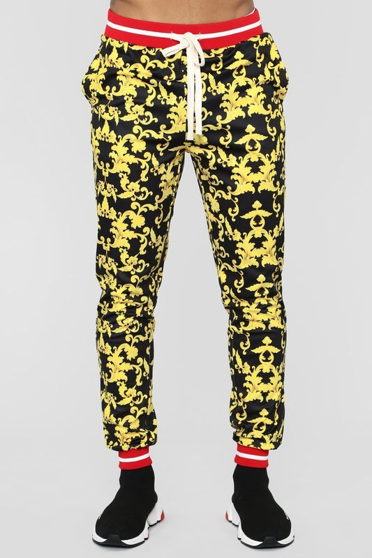 Keep Talkin' Joggers - Black/Gold - jameswhite001
