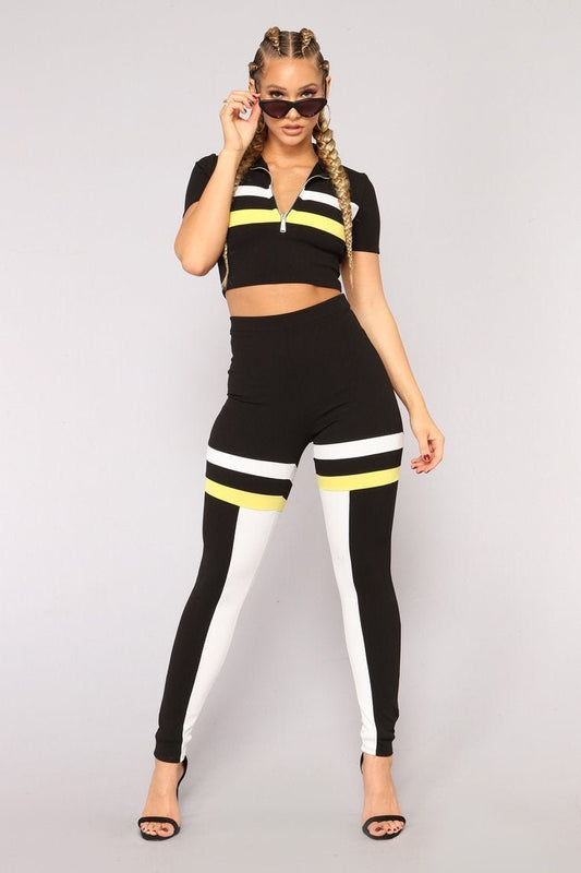 Keep Track Colorblock Set - Black/Yellow - jameswhite001