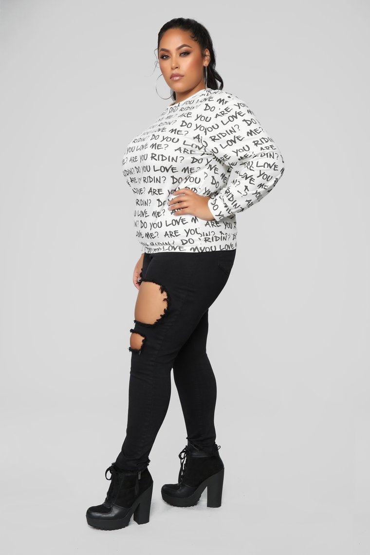 Keke Sweatshirt - Ivory Combo - jameswhite001