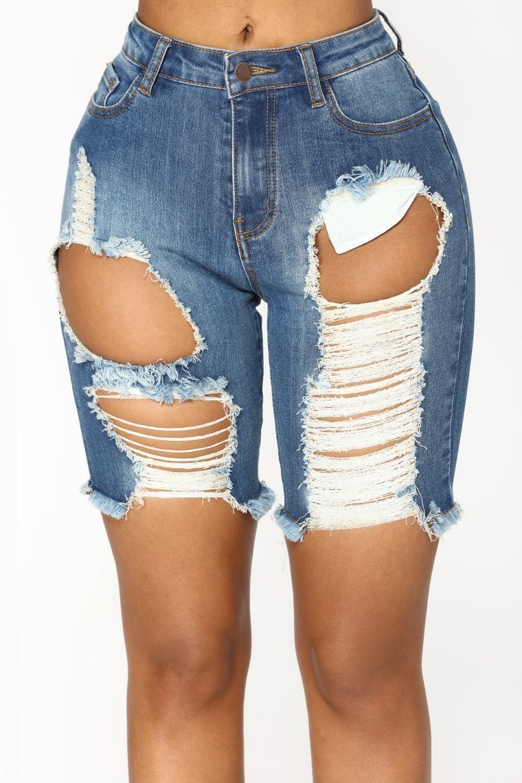 Khloe II Shorts - Medium Wash - jameswhite001