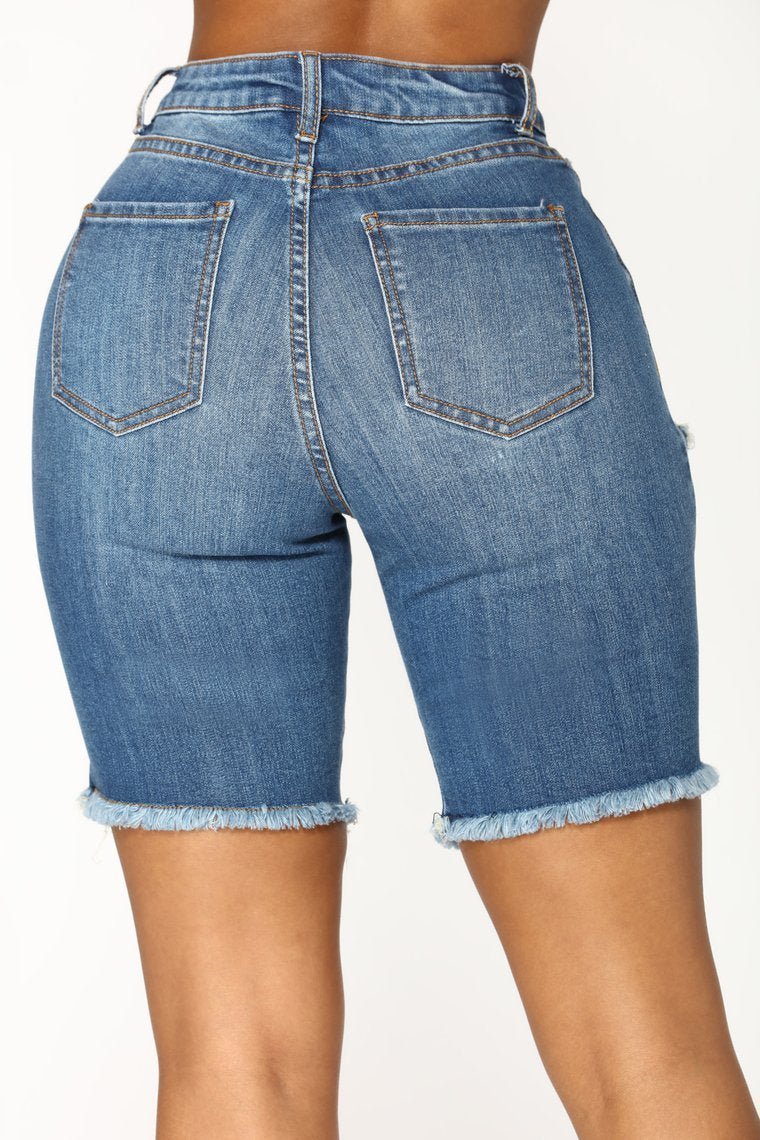 Khloe II Shorts - Medium Wash - jameswhite001