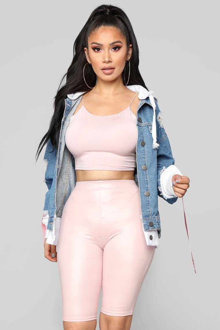 LA State Of Mind Denim Jacket - Medium Blue Wash - jameswhite001