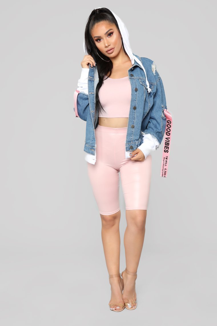 LA State Of Mind Denim Jacket - Medium Blue Wash - jameswhite001