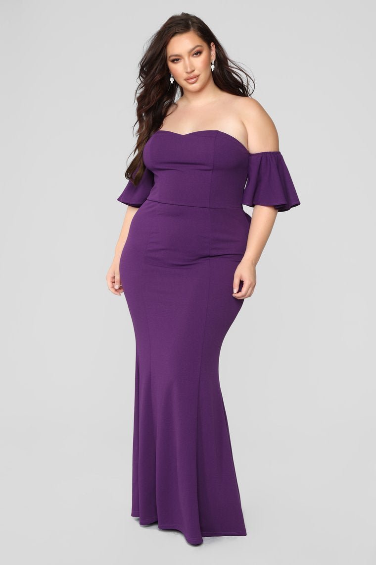 Lana Party Dress - Eggplant - jameswhite001