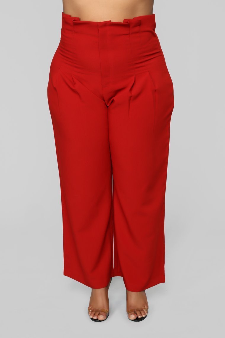 Let's Keep It Simple Pants - Rust - jameswhite001