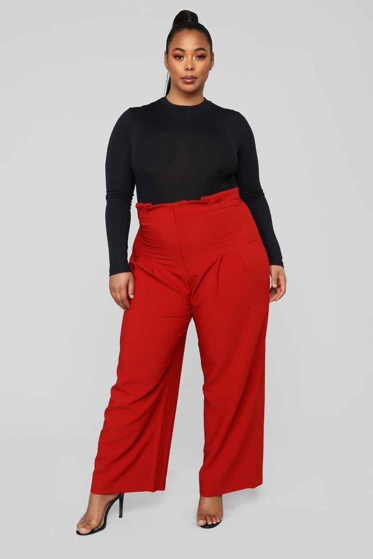 Let's Keep It Simple Pants - Rust - jameswhite001