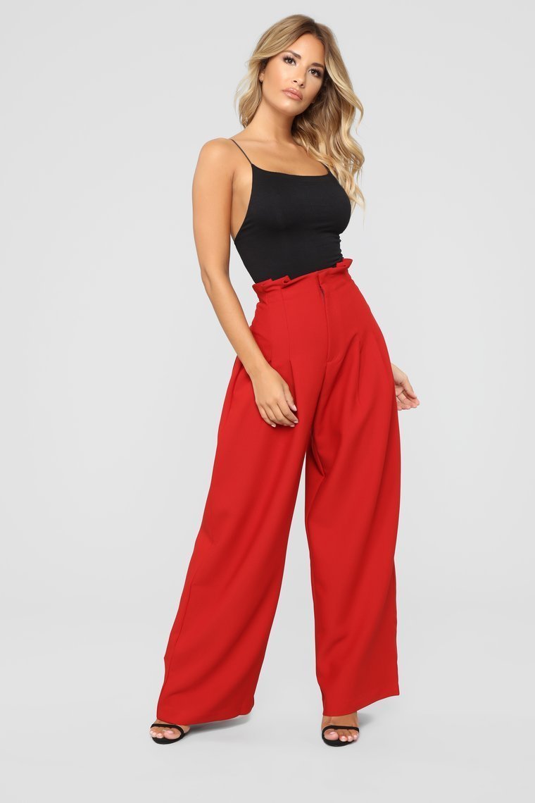 Let's Keep It Simple Pants - Rust - jameswhite001