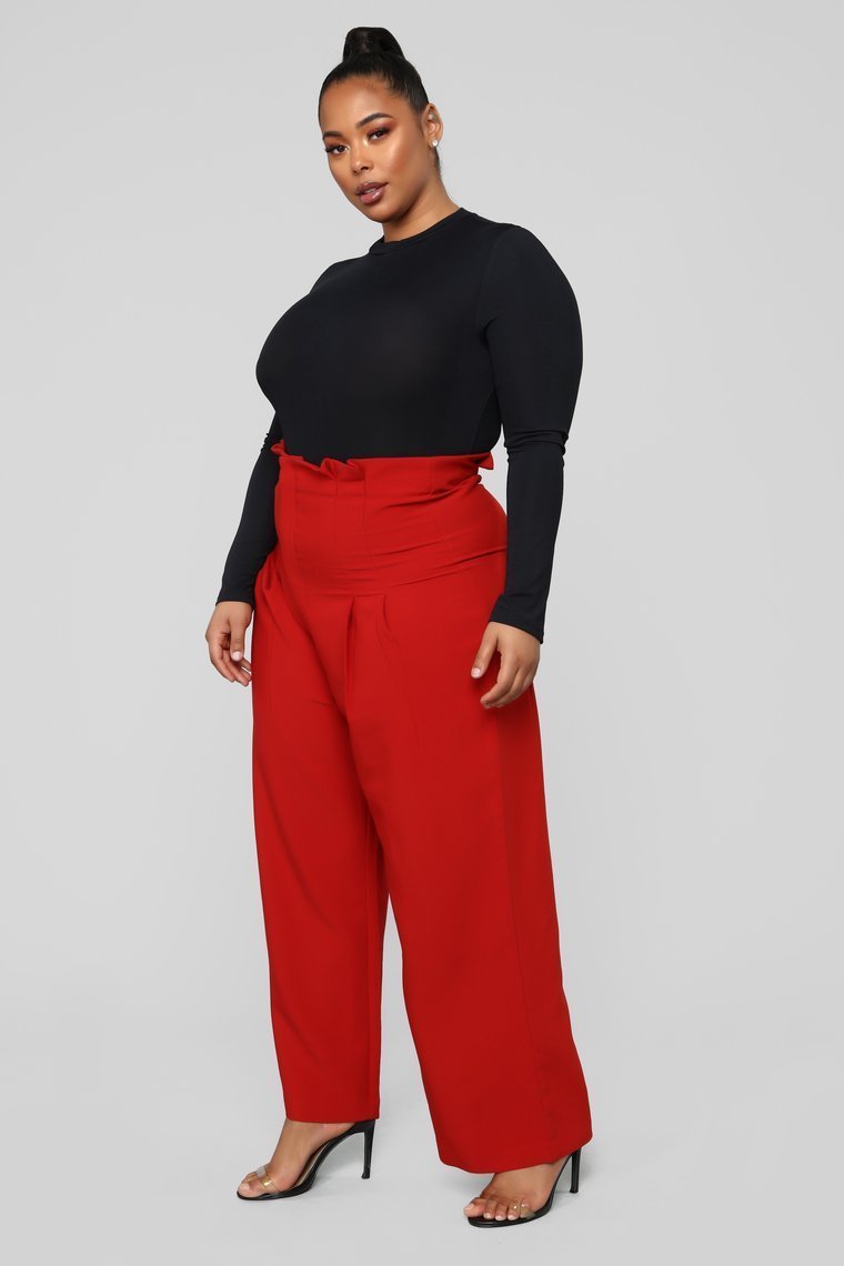 Let's Keep It Simple Pants - Rust - jameswhite001