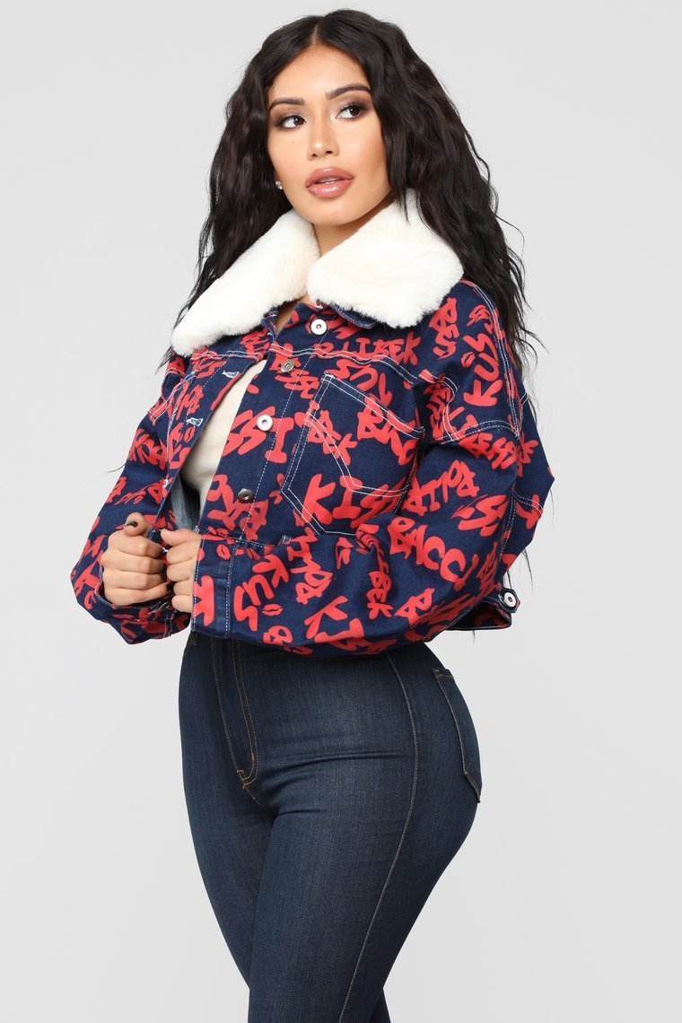 Lets Talk Denim Jacket - Dark Wash - jameswhite001