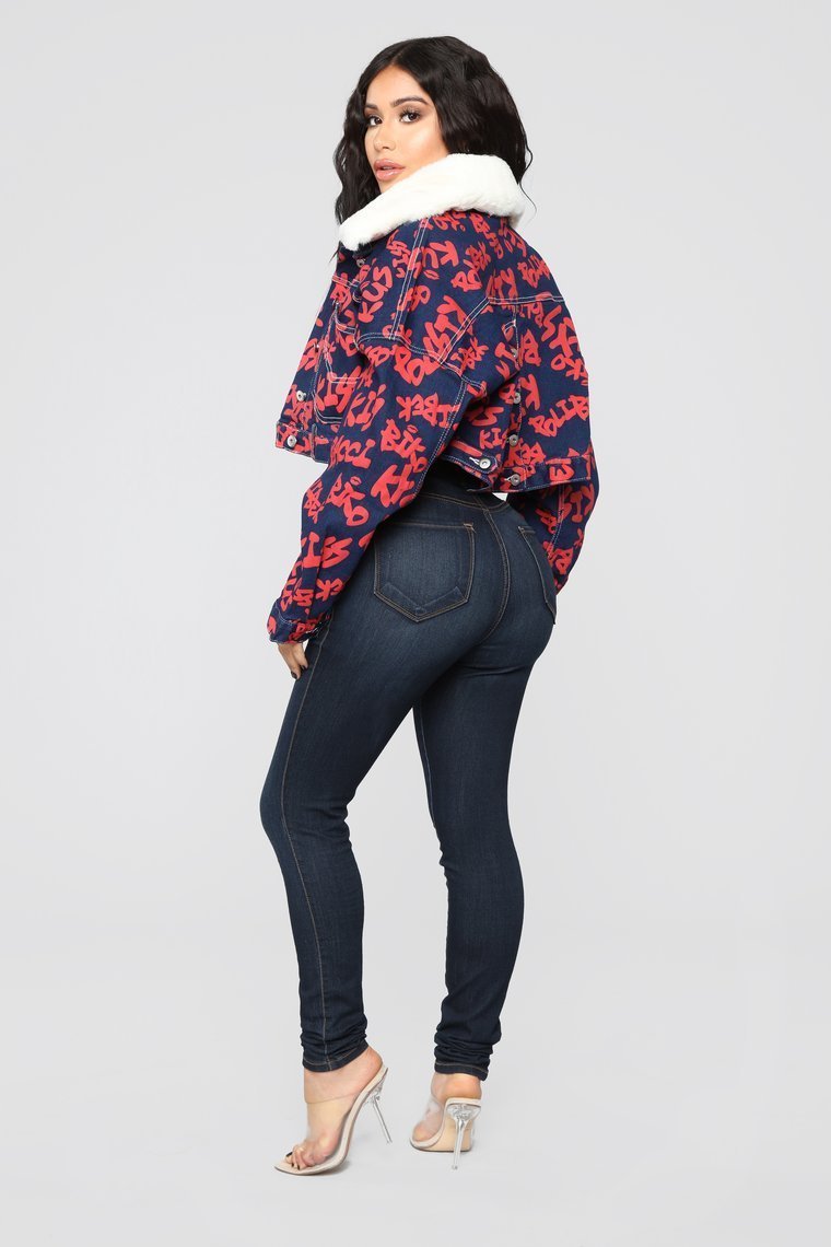 Lets Talk Denim Jacket - Dark Wash - jameswhite001