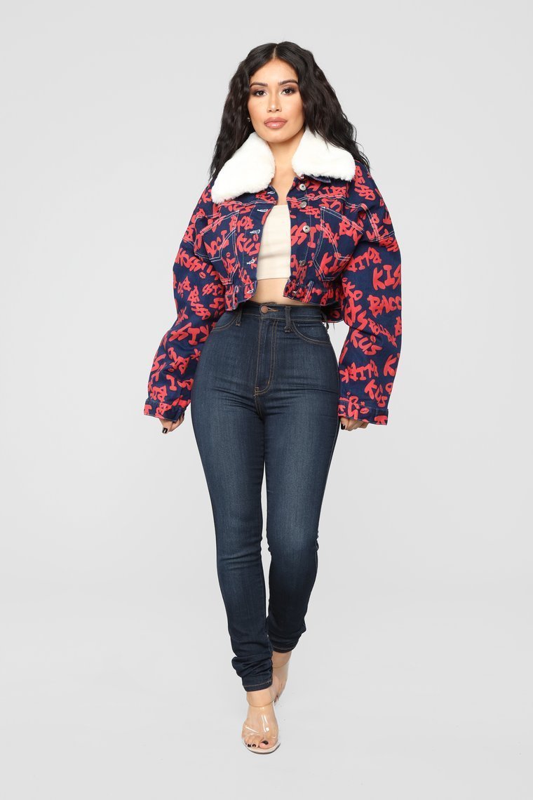 Lets Talk Denim Jacket - Dark Wash - jameswhite001