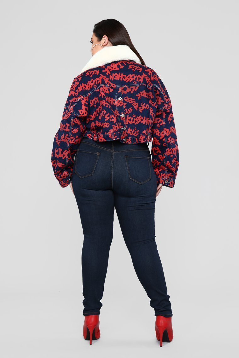 Lets Talk Denim Jacket - Dark Wash - jameswhite001