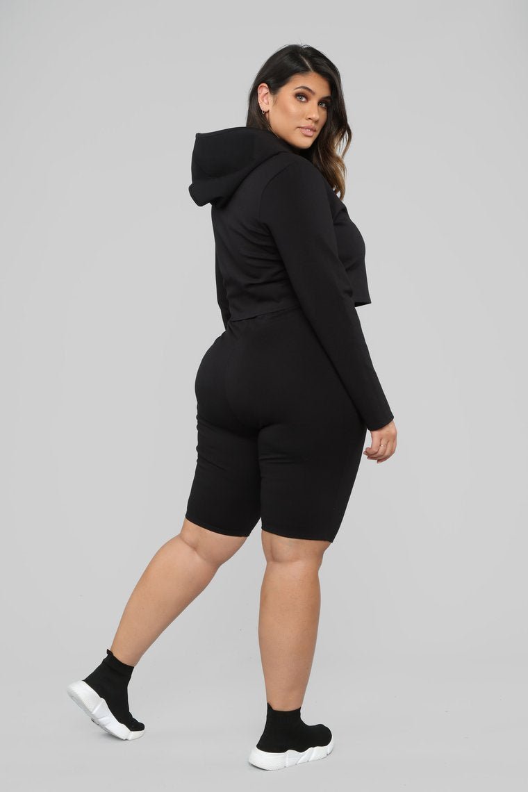 Leyla Long Sleeve Lounge Set - Black - jameswhite001