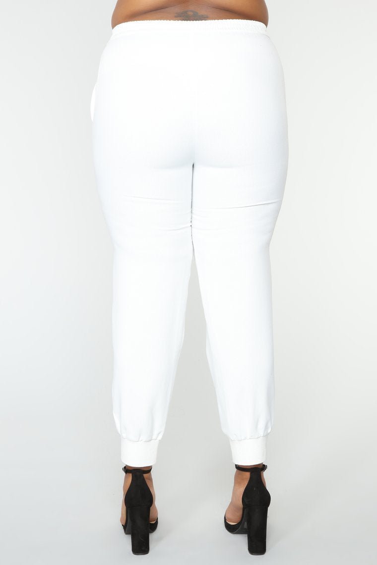 Leyle Jogger Pant - White - jameswhite001