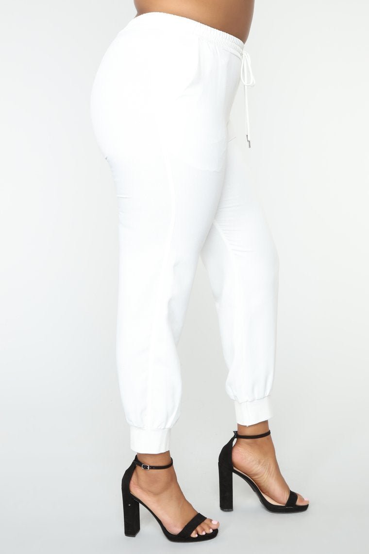 Leyle Jogger Pant - White - jameswhite001