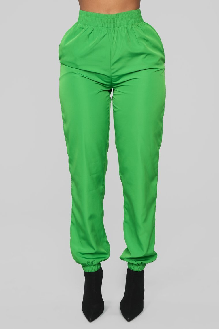 Lianna Lounge Windbreaker Jogger - Green - jameswhite001