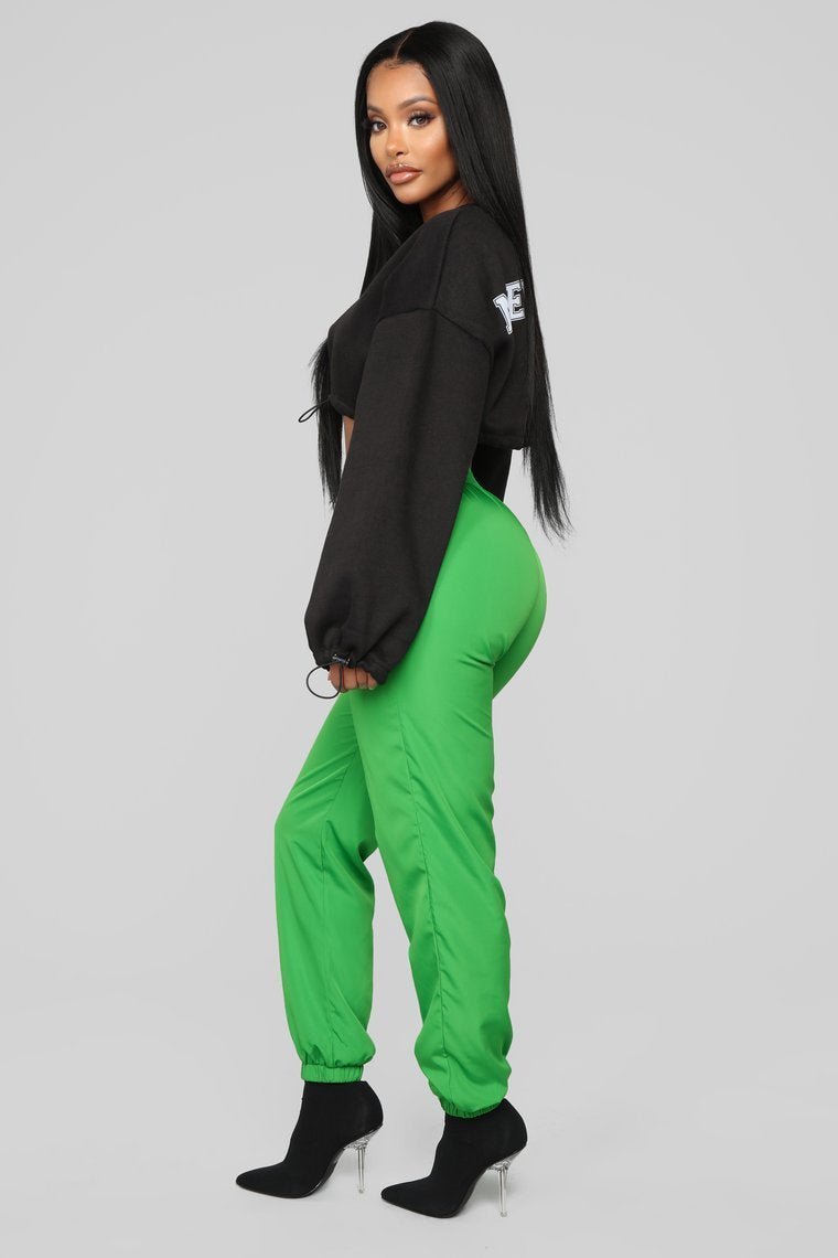 Lianna Lounge Windbreaker Jogger - Green - jameswhite001