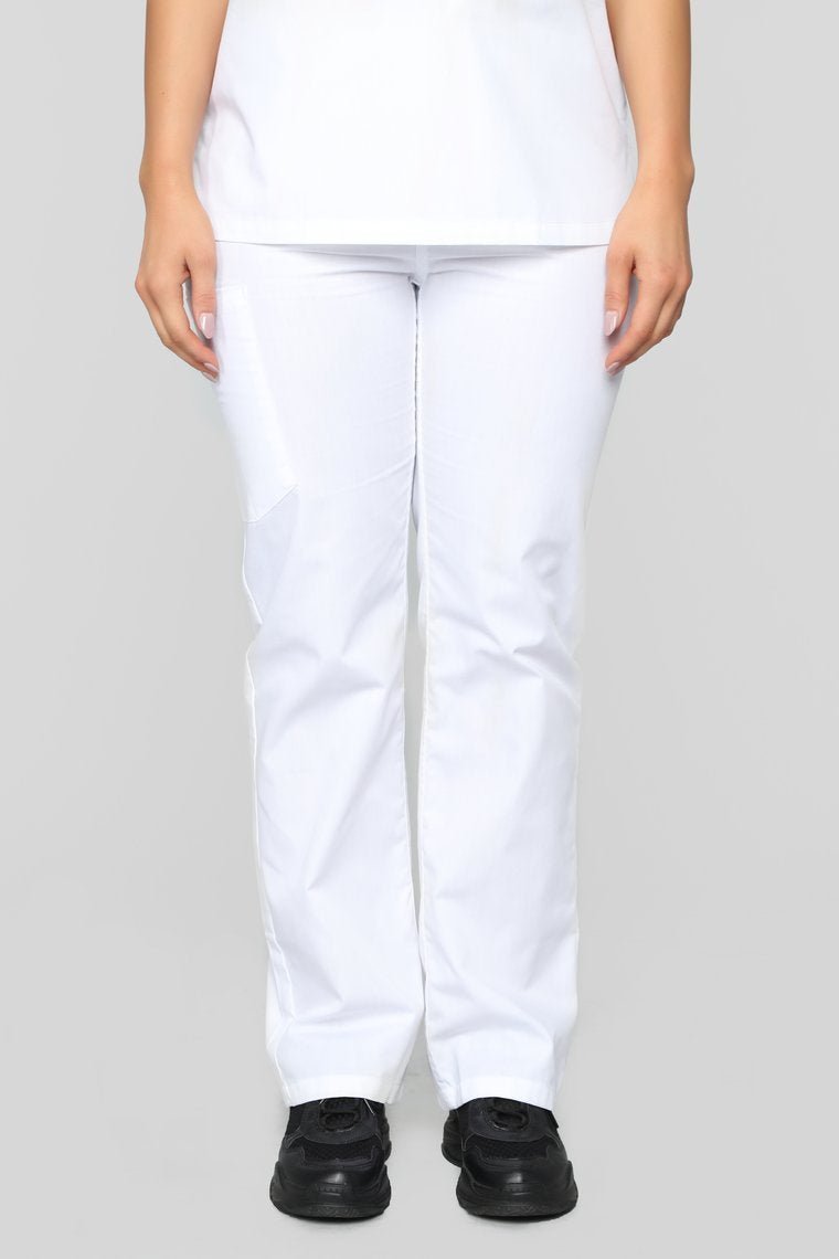 Life Saver Scrubs Pant - White - jameswhite001