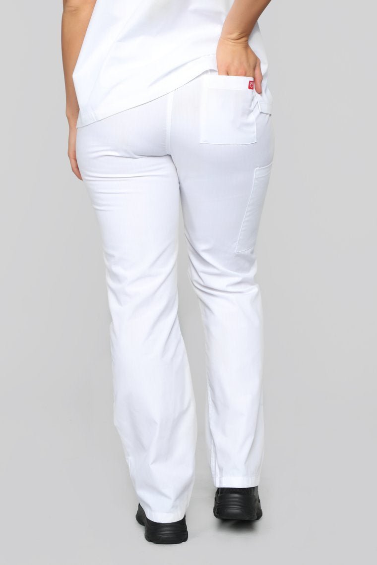 Life Saver Scrubs Pant - White - jameswhite001