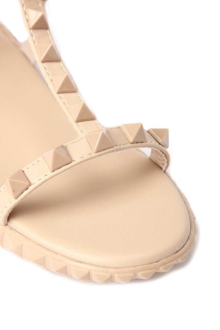 Lookin' Sharp Flat Sandal - Nude - jameswhite001