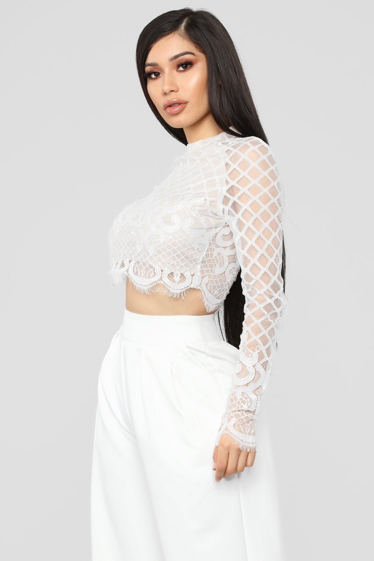 Looking Like A Lady Pant Set - Ivory - jameswhite001