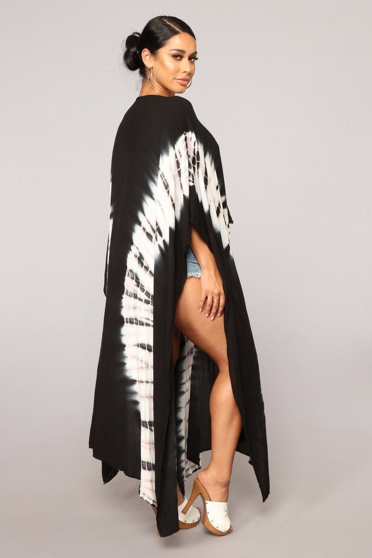 Lounging Away Cover Up - Black - jameswhite001