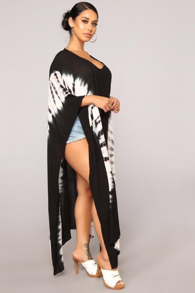 Lounging Away Cover Up - Black - jameswhite001