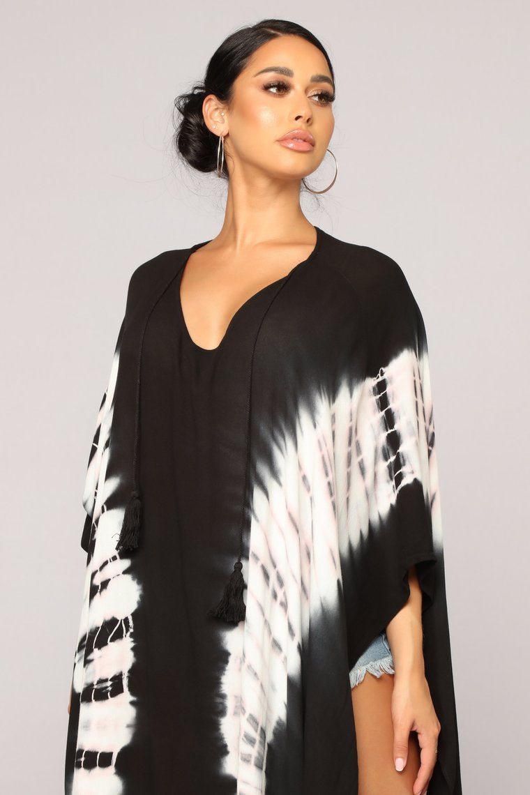 Lounging Away Cover Up - Black - jameswhite001