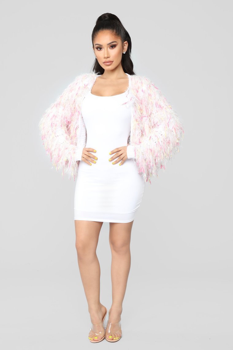 Love Is All We Need Cardigan II - White/Combo - jameswhite001