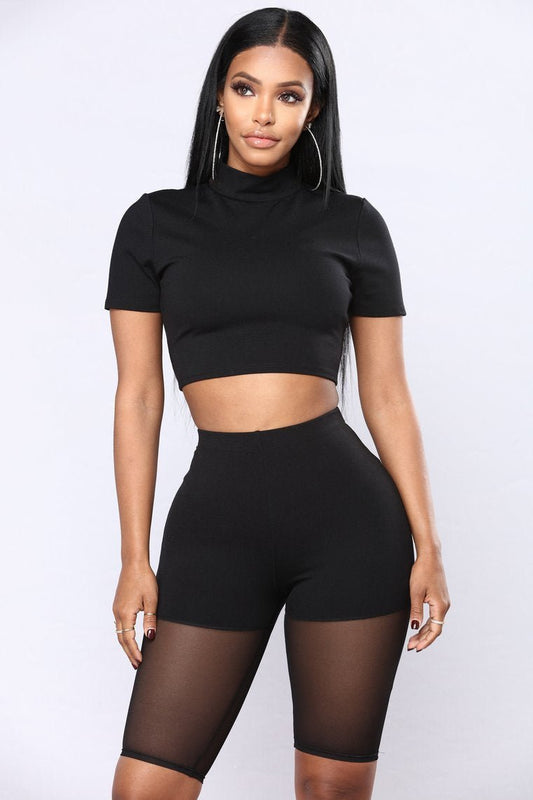 Maisie Short Set - Black - jameswhite001