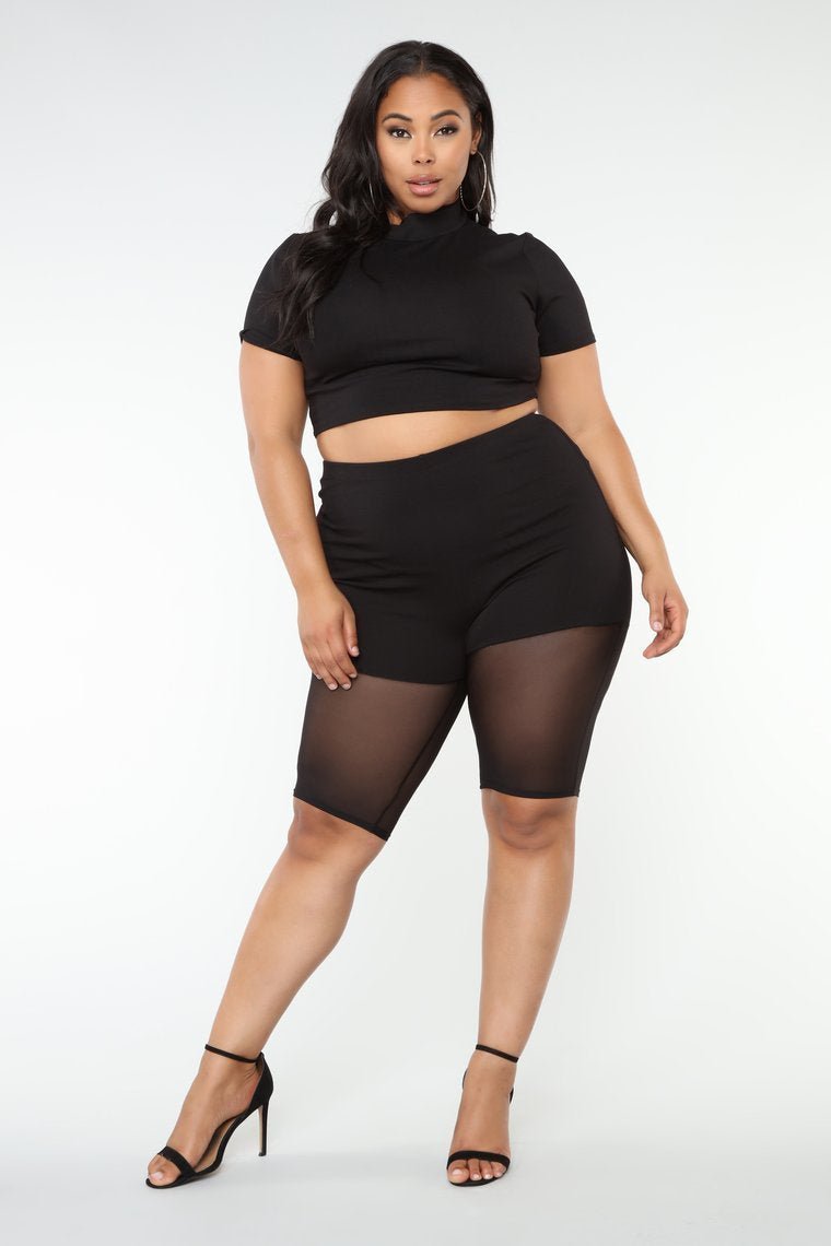 Maisie Short Set - Black - jameswhite001