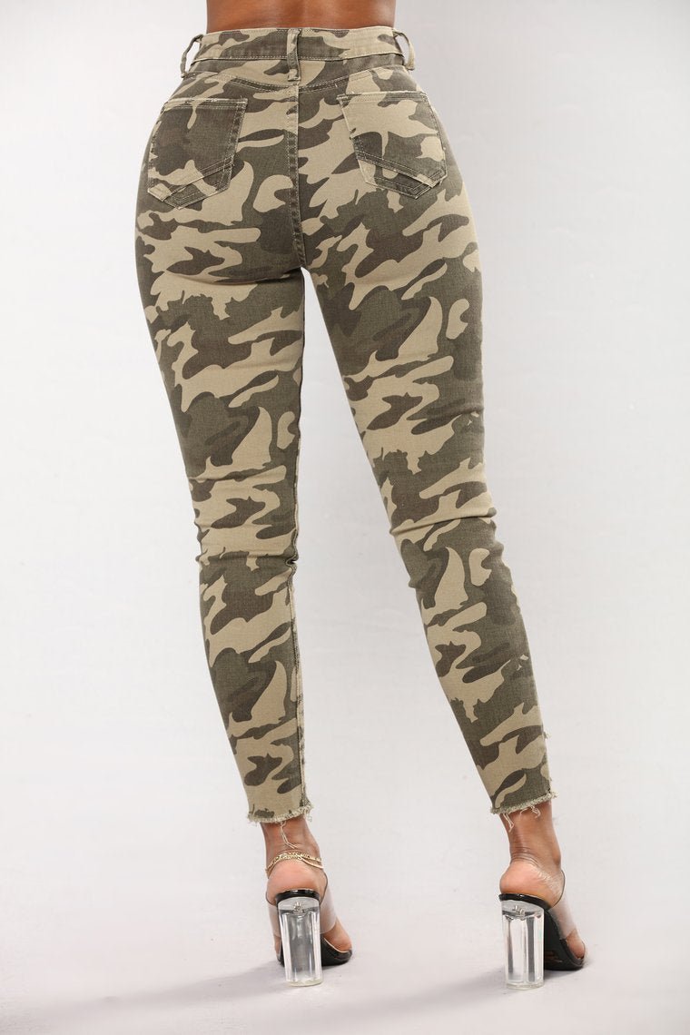 Major Camo Ankle Jeans - Camo - jameswhite001