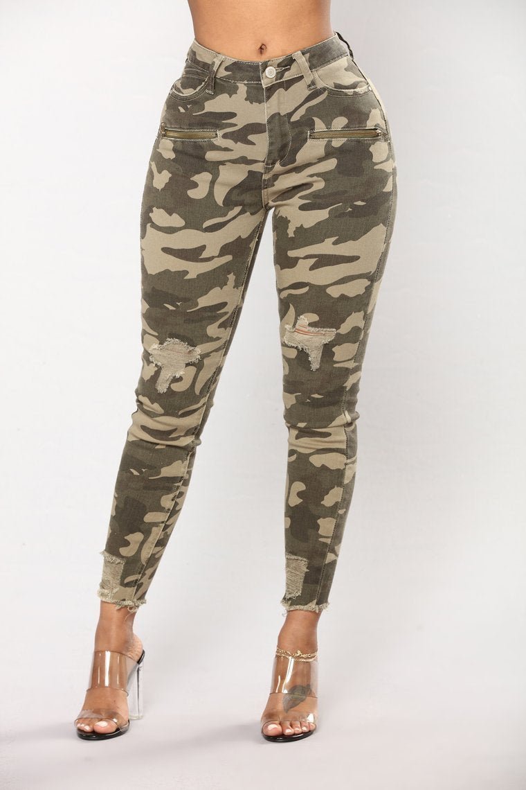 Major Camo Ankle Jeans - Camo - jameswhite001