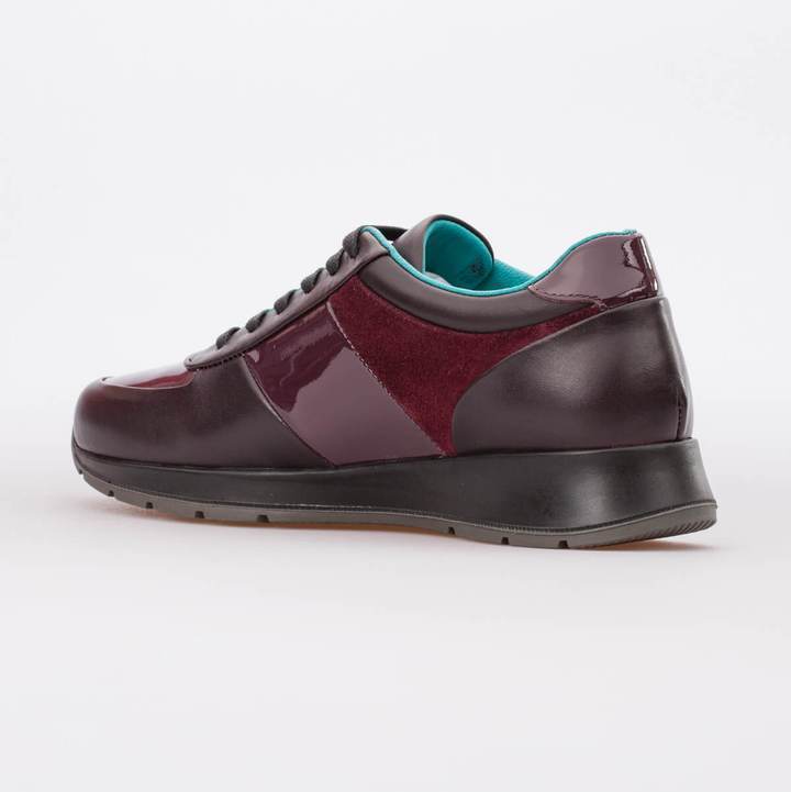 MARIA – MIXED LEATHER BORDEAUX - jameswhite001