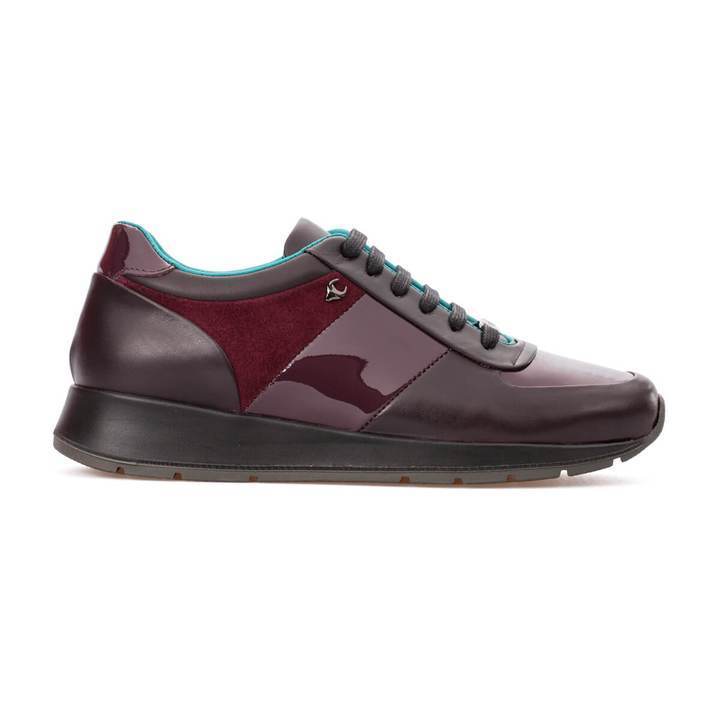 MARIA – MIXED LEATHER BORDEAUX - jameswhite001