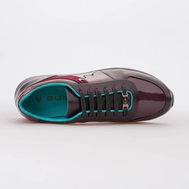 MARIA – MIXED LEATHER BORDEAUX - jameswhite001