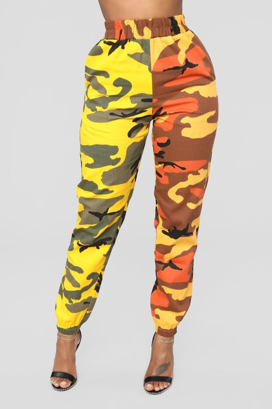 Masira Cargo Joggers - Orange/Olive - jameswhite001